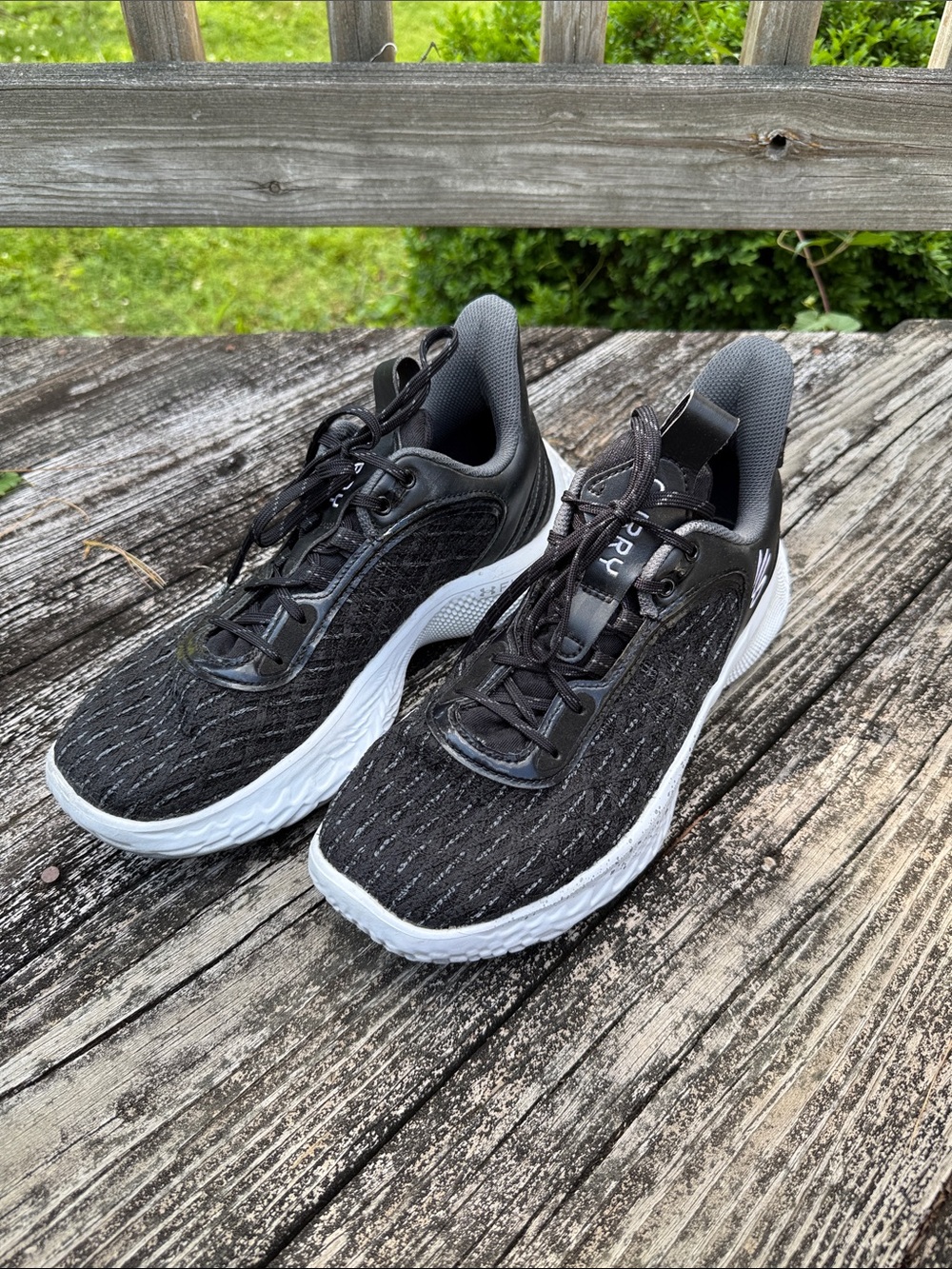 Under Armour Unisex Curry Flow 9 Basketball Shoe "Team Black/White" W10.5 M9